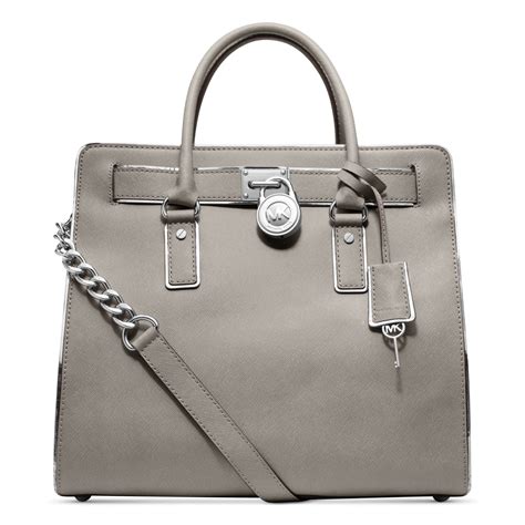 michael kors handbag hamilton large north south tote grey|Michael Kors Hamilton tote large.